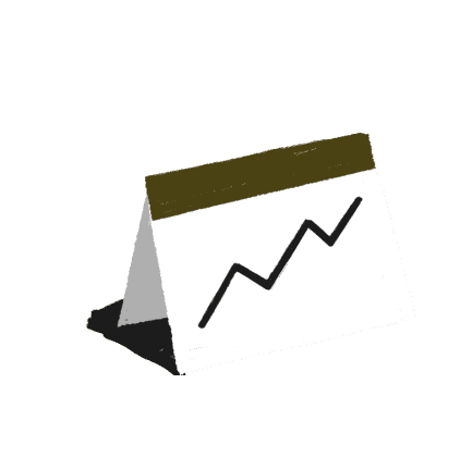 chart with upward line