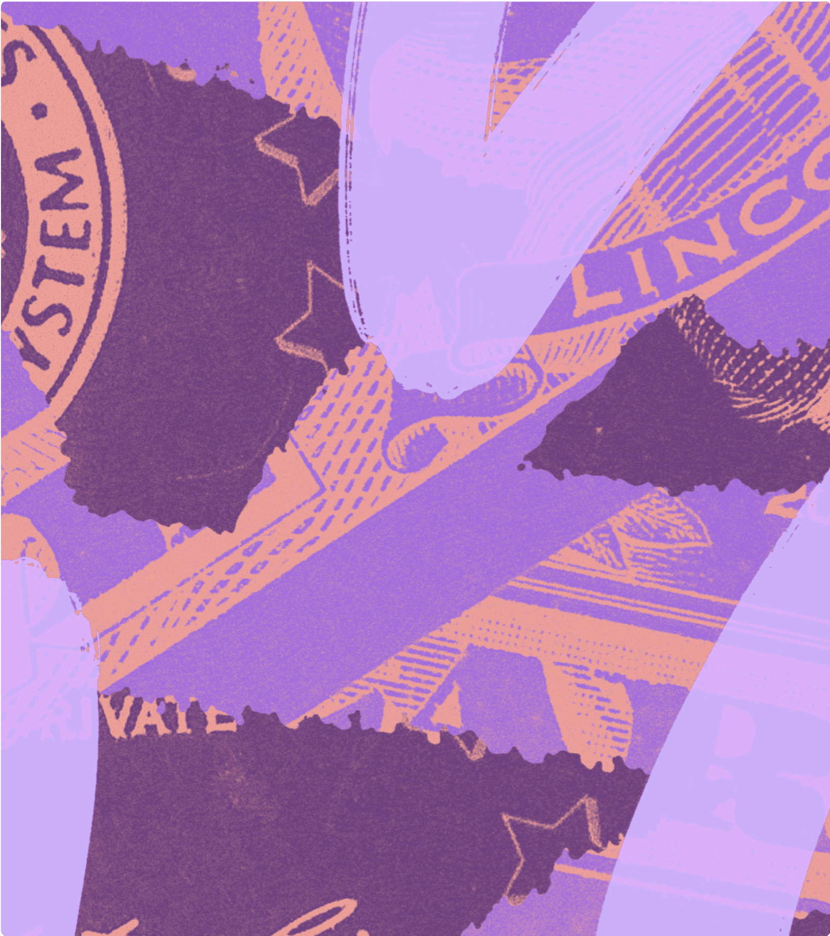 purple and coral money texture