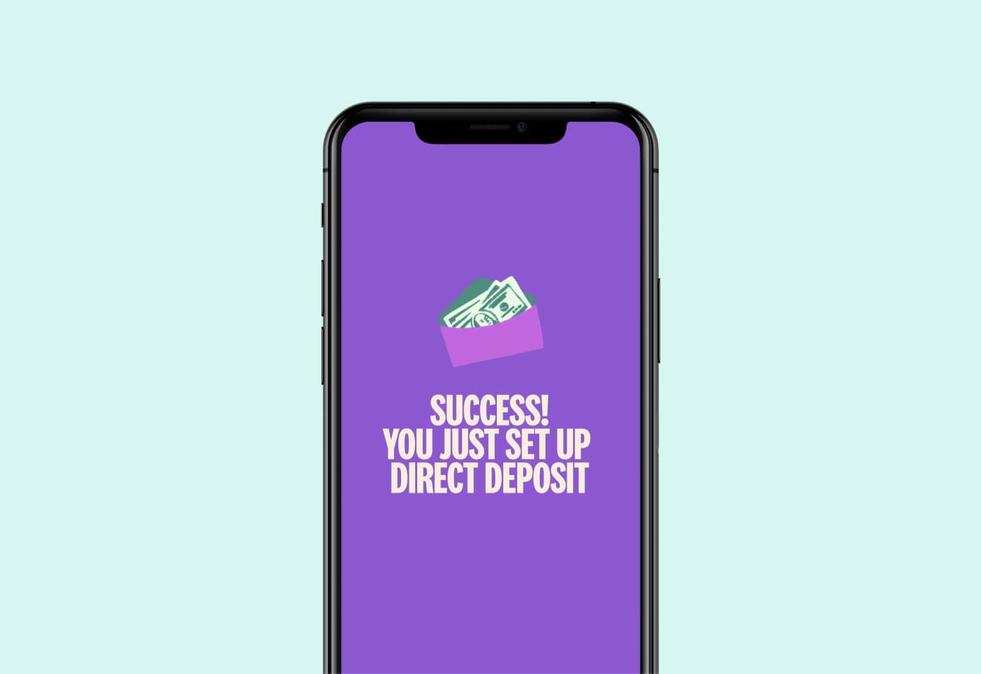 varo app direct deposit setup success message