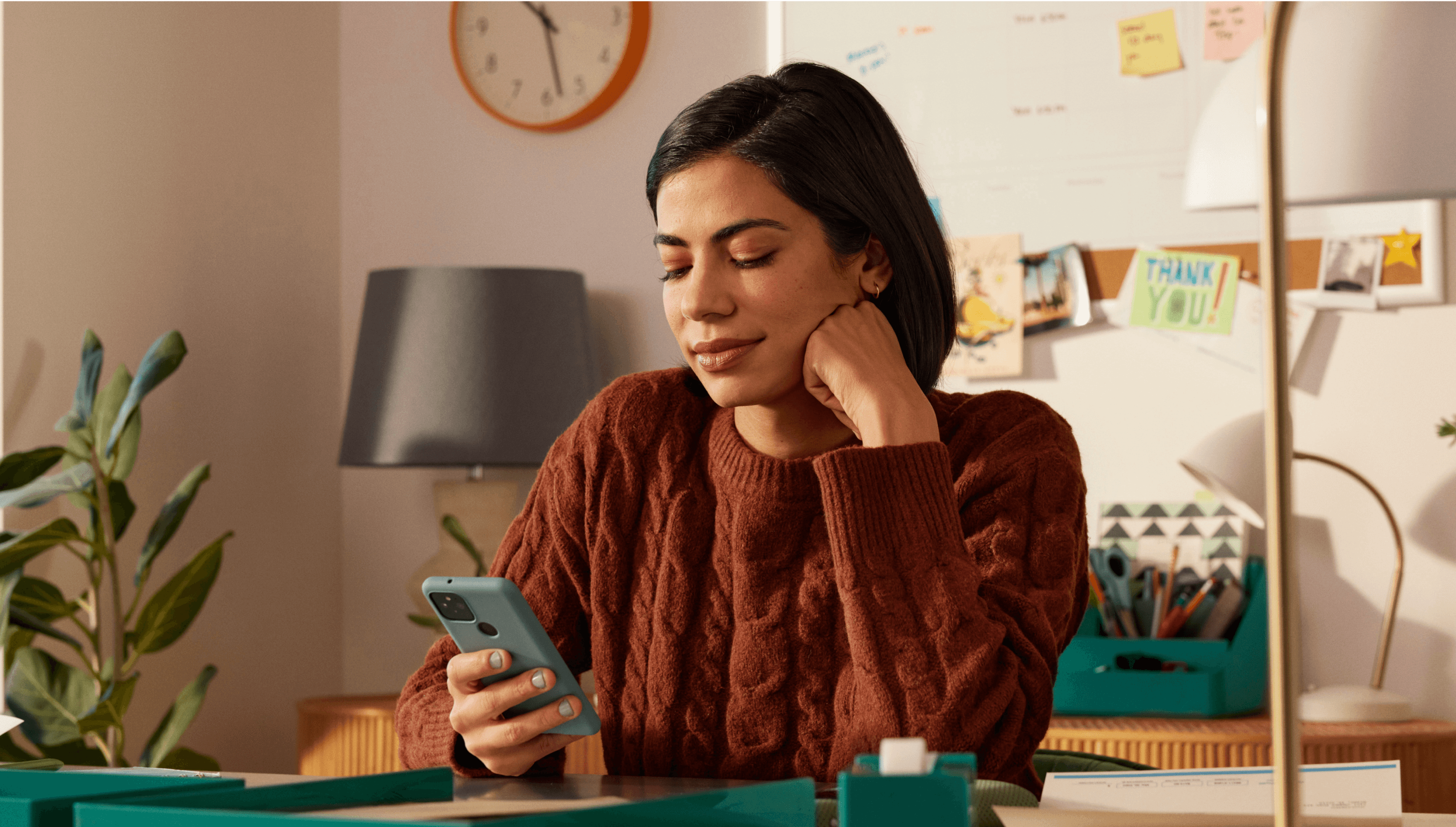 Person looking at phone vloc phase 2b