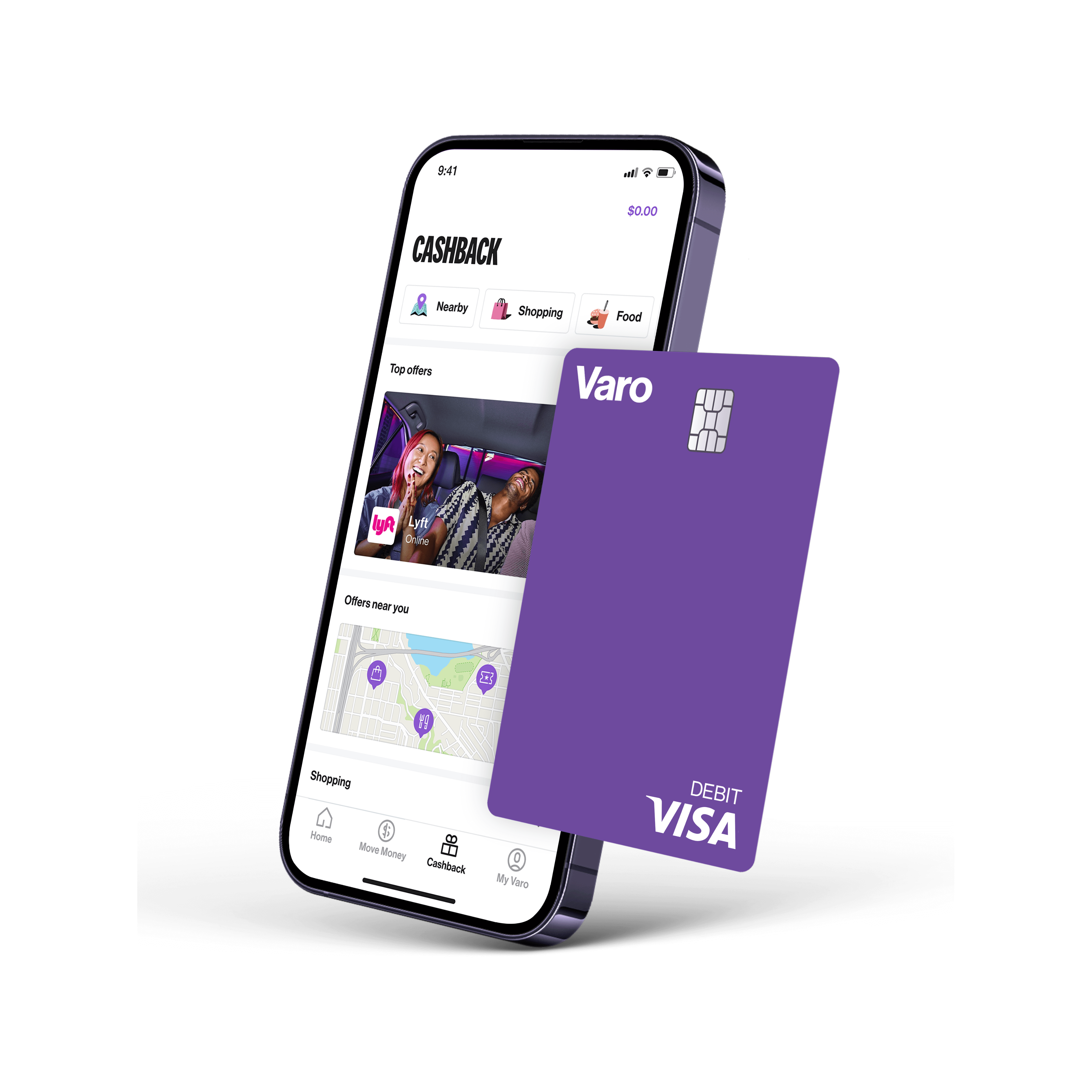 Cashback in Varo app